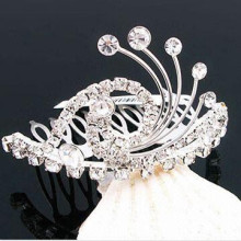 Rhinestones cabelo jóias fantasia tiara cabelo barrette